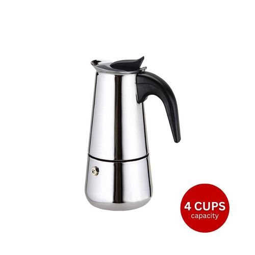 Cafetière Expresso En Acier Inoxydable 4 Tasses  Eb-400cm