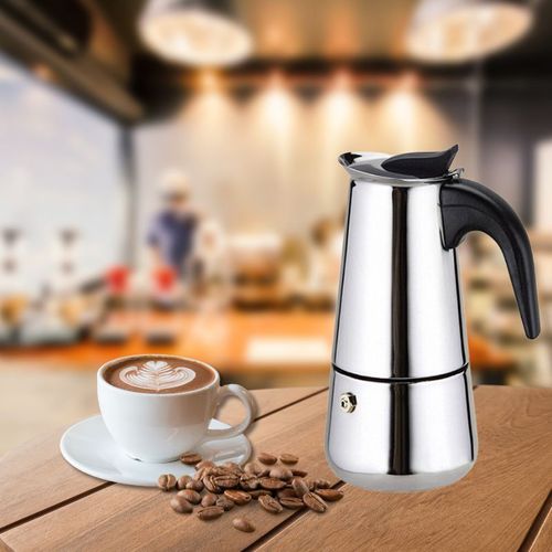 Cafetière Expresso En Acier Inoxydable 4 Tasses  Eb-400cm