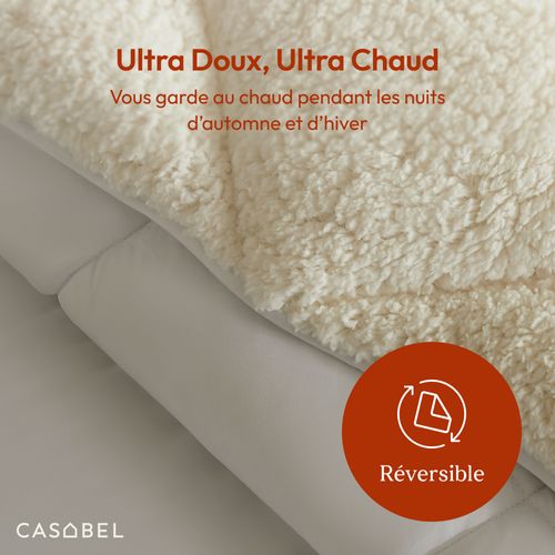 Couette Sherpa 220x240 cm, 450 gsm Polyester