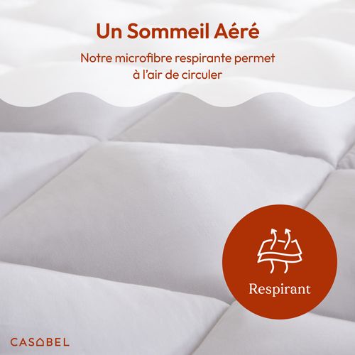 Surmatelas Douceur 180 X 200 Cm En Microfibre