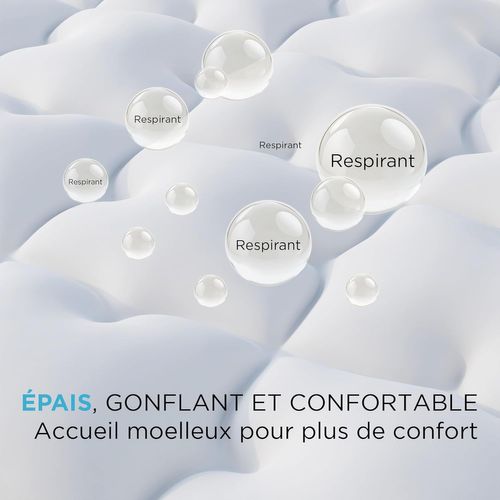 Surmatelas Diamant 140 X 200 Cm En Microfibre