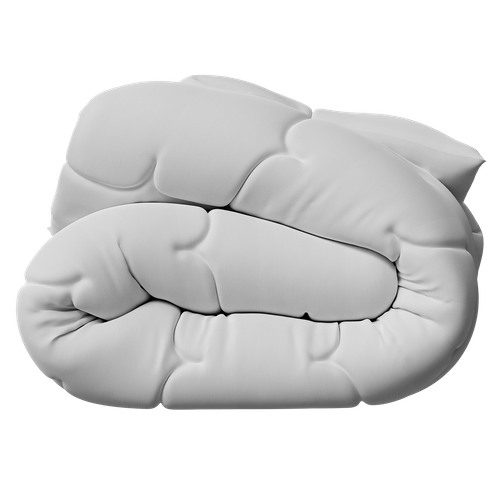 Couette 200x200 cm Chaude Grand Froid Diamant Blanc Garnissage densité 700 g/m2