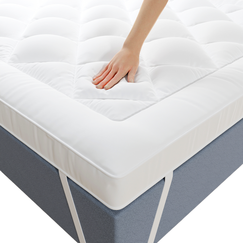 Surmatelas 90x190 Cm Respirant En Microfibre, Antidérapant, Hypoallergénique