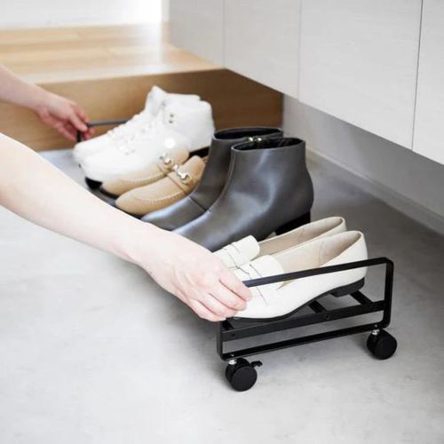 Etagère à Chaussures Sur Roulettes L83,5 Cm