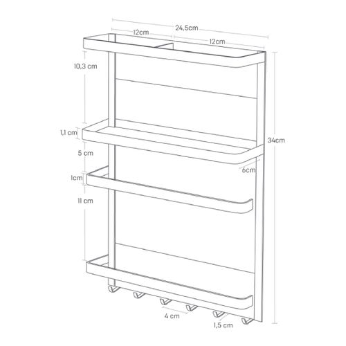 Range Ustensiles De Cuisine Magnétique Tower