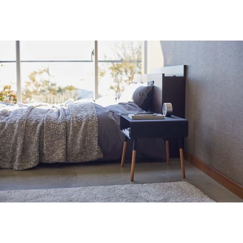 Table De Chevet Moderne En Métal Et Bois