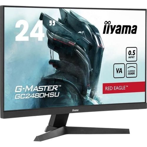 Ecran PC Gamer Incurvé - 24 - Fhd - 180hz - Dalle Va - 0,5ms - Gcb2480hsu-b1