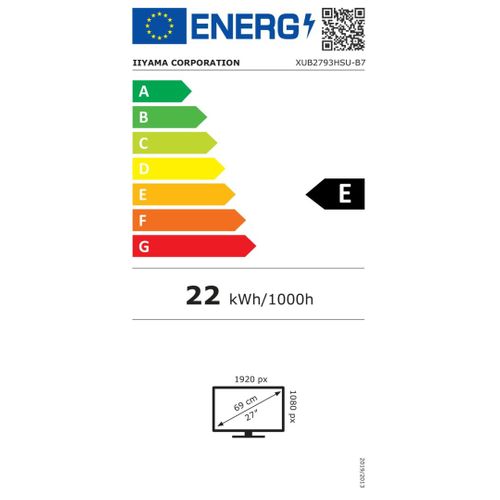 Écran D'ordinateur Iiyama Xub2793hsu-b7