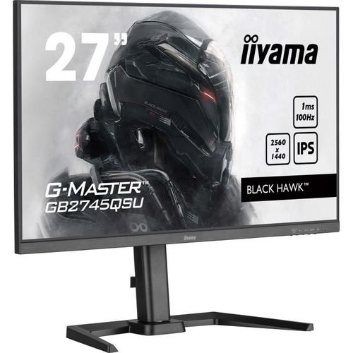 Ecran PC Gamer - 27 - Qhd - 100hz - Dalle Ips - 1ms - Ajustable En Hauteur - Gb2745qsu-b2