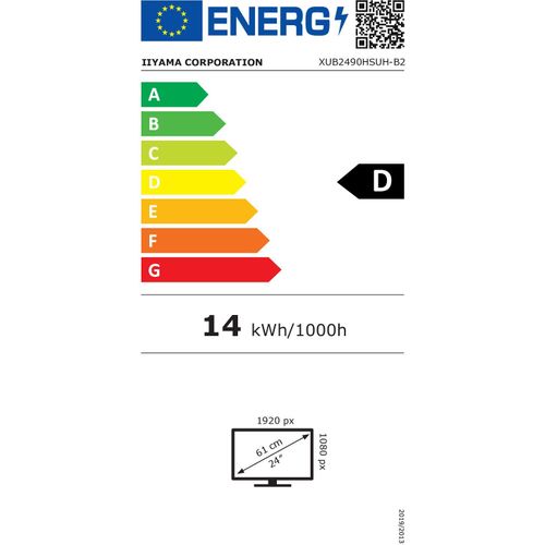 Ecran PC - 23,8 - Full HD - 100hz - Dalle Ips - 4ms - Pied Réglable + Pivot - Prolite Xub2790qsuh-b