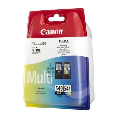 Cartouches D'encre Pg-540 / Cl-541 Cartouche D'encre 2 Pièce(s) Original Noir, Cyan, Magenta, Jaune
