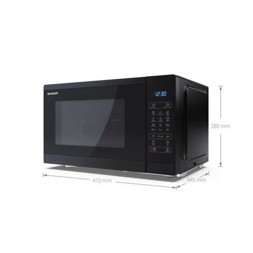 Four micro-ondes grill Noir - SHARP YC-MG252AE-B - 25L - 900W -