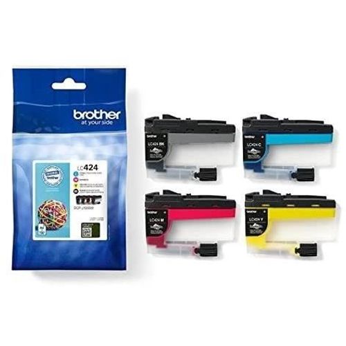 Pack De 4 Cartouches Lc424val Noir, Cyan, Magenta Et Jaune Haute De 750 Pages Dcp-j1200w