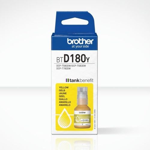 Bouteille D'encre - Btd180y - Jaune - 5000 Pages - Unité - Standard