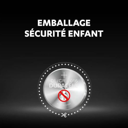 Lot De 4 Piles Spéciales Lithium Type Bouton Cr2016 3v