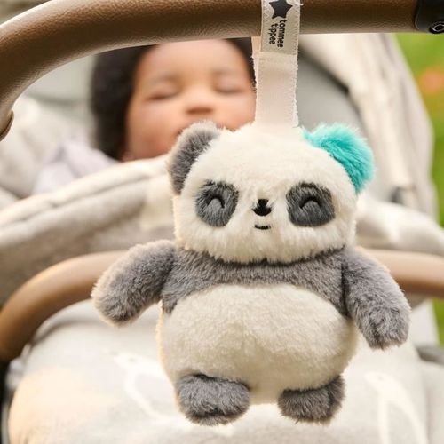 Mini Peluche - Pippo Le Panda - Aide Au Sommeil Nomade - 6 Sons - Rechargeable Par USB - Lavable En