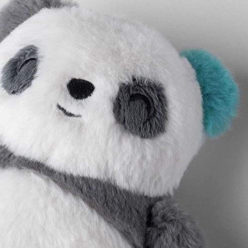 Mini Peluche - Pippo Le Panda - Aide Au Sommeil Nomade - 6 Sons - Rechargeable Par USB - Lavable En