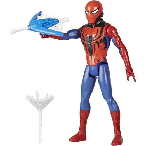 Titan Hero Series - Blast Gear - Figurine Spider-man De 30 Cm Avec Lanceur Et Projectile