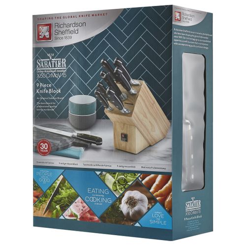 V Sabatier Life - Bloc 9 Couteaux De Cuisine