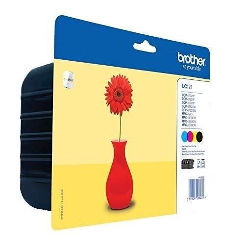 Cartouche D'encre  Lc-121 - Noir, Magenta, Cyan, Jaune - Jet D'encre - Pack De 1