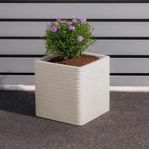 Pot De Fleur - Carré - Banbury - Ø 30.5cm X 30cm H - Couleur Pierre