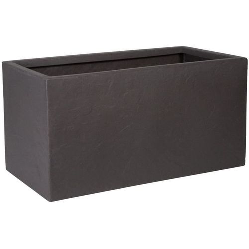 Pot De Fleur - Riven Trough - Ø 38.5cm X 17.5cm H X 46.5cm L - Couleur Cendres