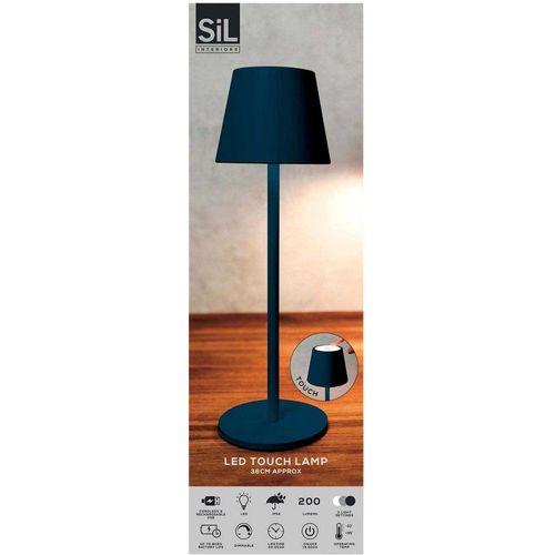 Lampe Tactile Intérieure Extérieure LED 36 Cm Bleu