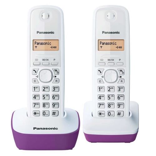 Téléphone Sans Fil Duo Dect Pourpre - Kxtg1612frf