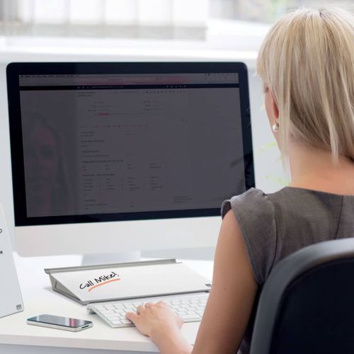 Tableau D'affichage De Bureau Surface En Verre
