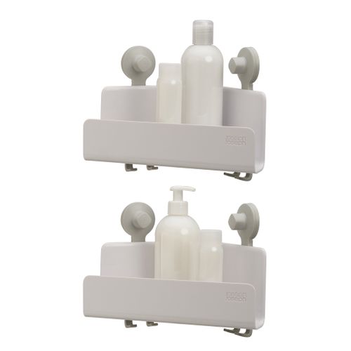 Étagères De Douche D'angle Easystore Avec Miroir Amovible - Lot De 2