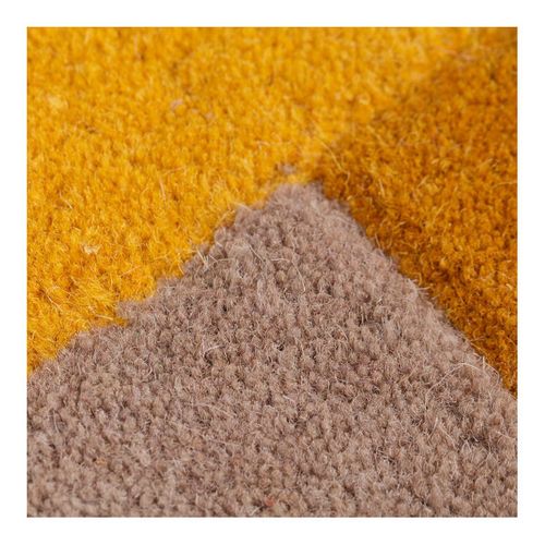 Tapis De Couloir Graphique En Laine Collage - 60x230cm