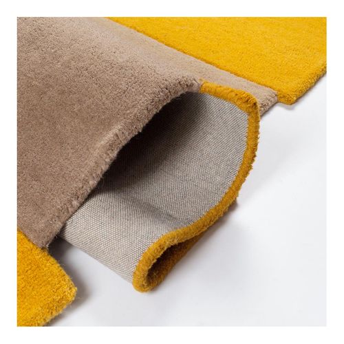 Tapis De Couloir Graphique En Laine Collage - 60x230cm