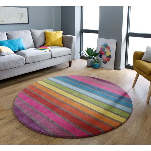 Tapis En Laine Rond Candy - 160x160cm