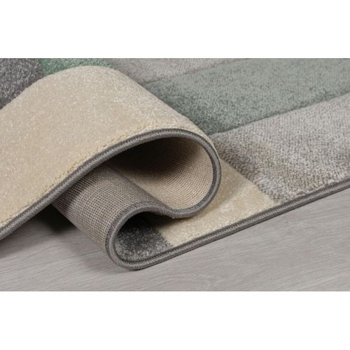 Tapis Cubisme Courtes Mèches Design Pour Salon Cosmos Menthe 120x170