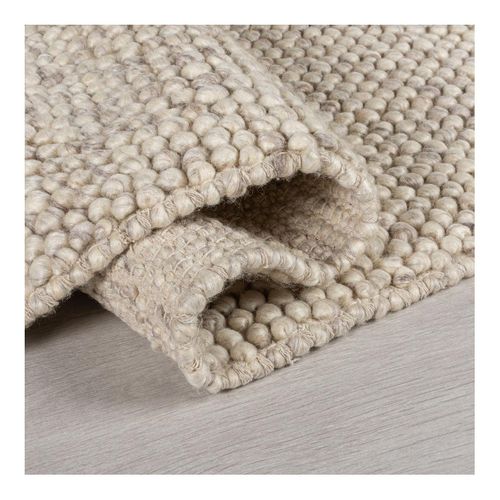 Tapis De Salon Rectangulaire En Laine Minerals Beige 160x230