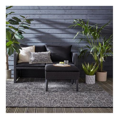 Tapis Extérieur Et Intérieur Napoli Noir 200x290