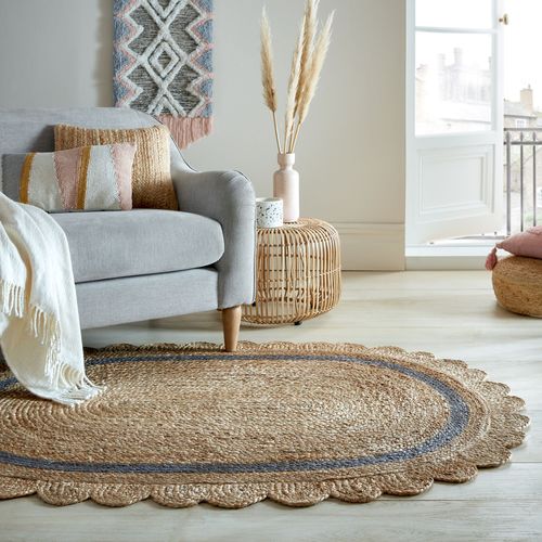 Tapis En Jute Ovale Grace - 120x170cm
