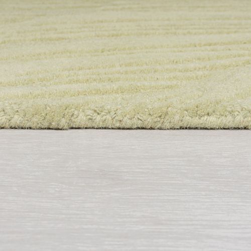 Tapis En Laine Rond Feuillage - 160x160cm