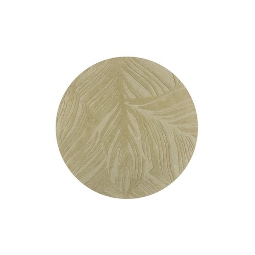 Tapis En Laine Rond Feuillage - 160x160cm