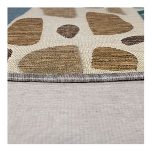 Tapis Extérieur Rond Girafe - 160x160cm
