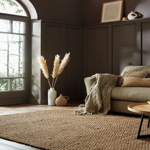 Tapis En Jute Naturel Sol - 200x290cm