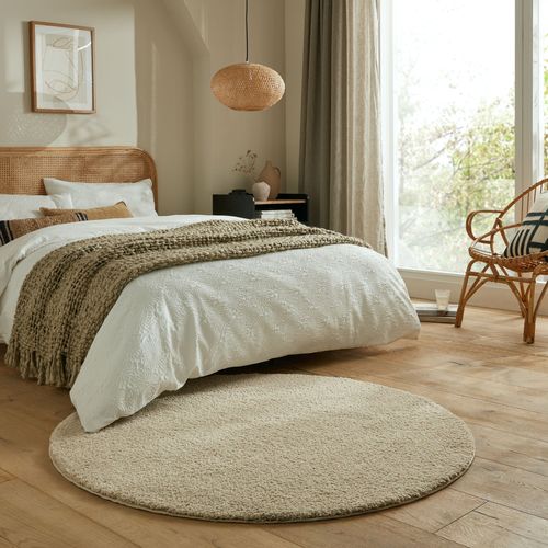 Tapis Lavable Rond Fluffy - 133x133cm