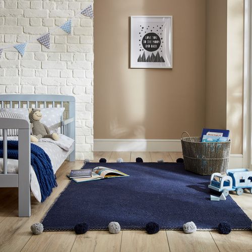 Tapis à Pompon Chambre Enfant - 100x150cm