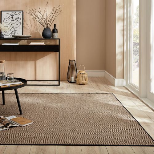 Tapis Geometric En Jute Diamond - 200x290cm