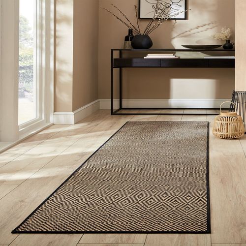 Tapis En Jute De Couloir Antiderapant Diamond - 60x800cm