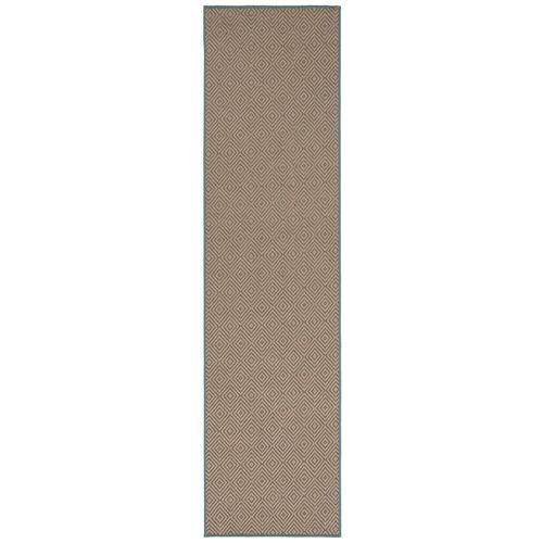 Tapis En Jute De Couloir Antiderapant Diamond - 60x230cm