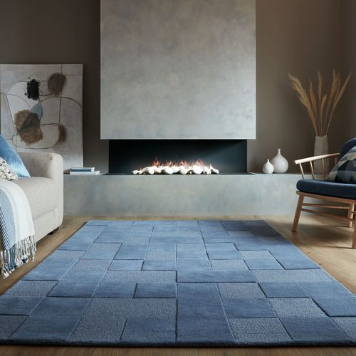 Tapis En Laine Checkerboard - 120x170cm
