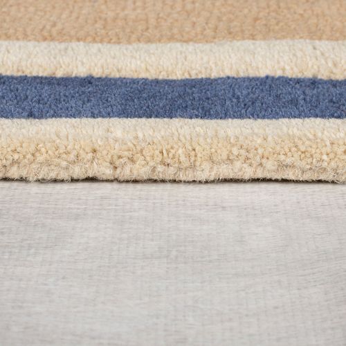 Tapis En Laine De Couloir Blocks Retro - 60x230cm