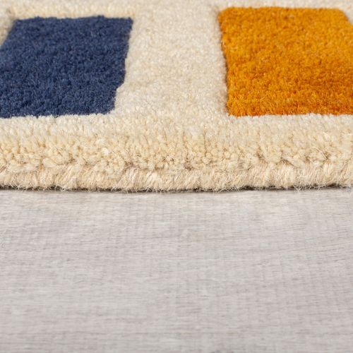 Tapis En Laine Blocks Retro - 80x150cm
