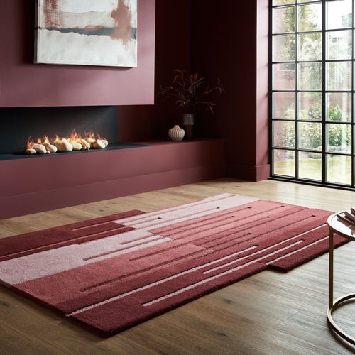 Tapis Rouge En Laine Split Ombre - 120x180cm